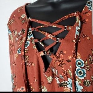 BeBop Dresses - Floral Tie Up Dress BeBop Dresses - Floral Tie Up Dress